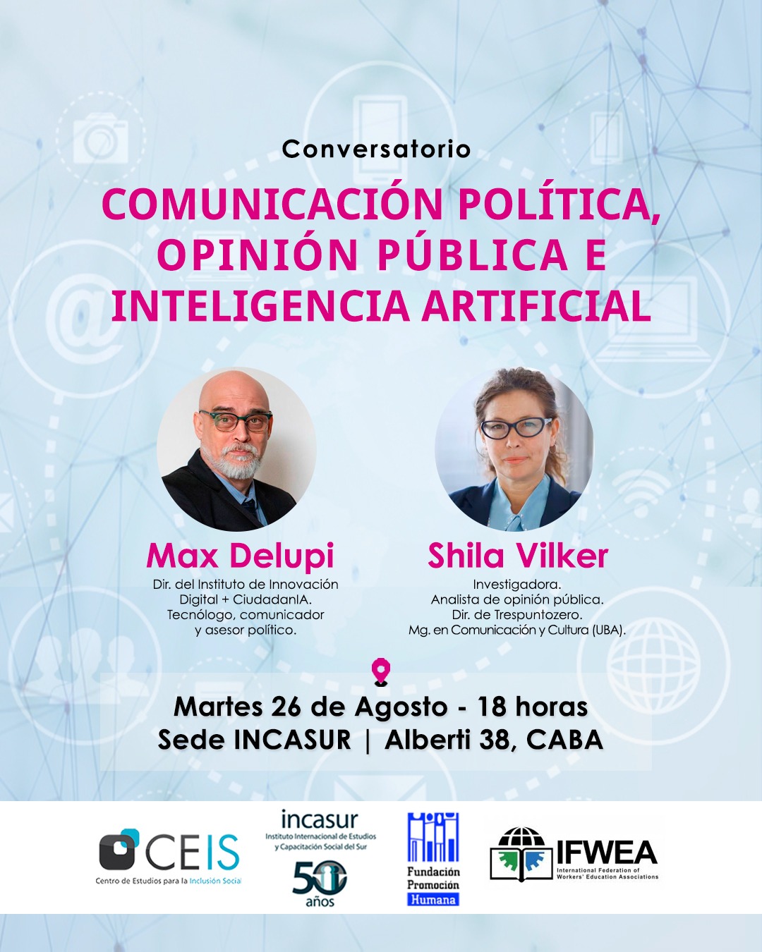 Conversatorio: Comunicación Política, Opinión Pública e Inteligencia Artificial