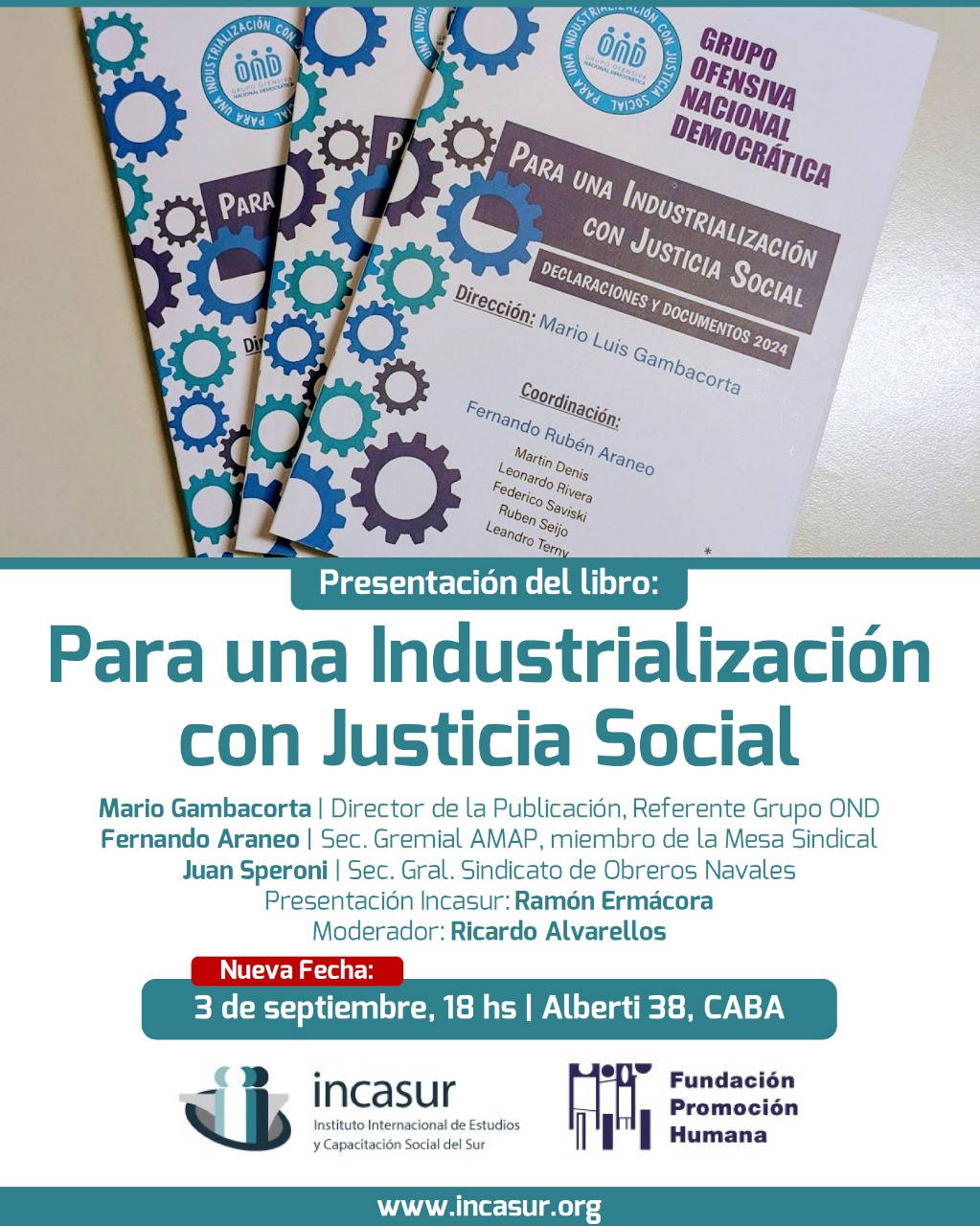 Presentación del libro Para una Industrialización con Justicia Social